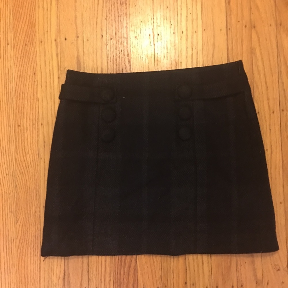 Wool Plaid JCrew Skirt